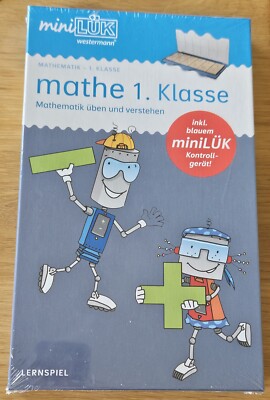 miniLÜK Starter Set Mathe 1. Klasse inkl. blauem Kontrollgerät, Lük-Kasten, NEU