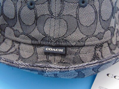 Coach Signature Jacquard Bucket Hat Black Gray C Print XS/S Retro Coach Men main image 3