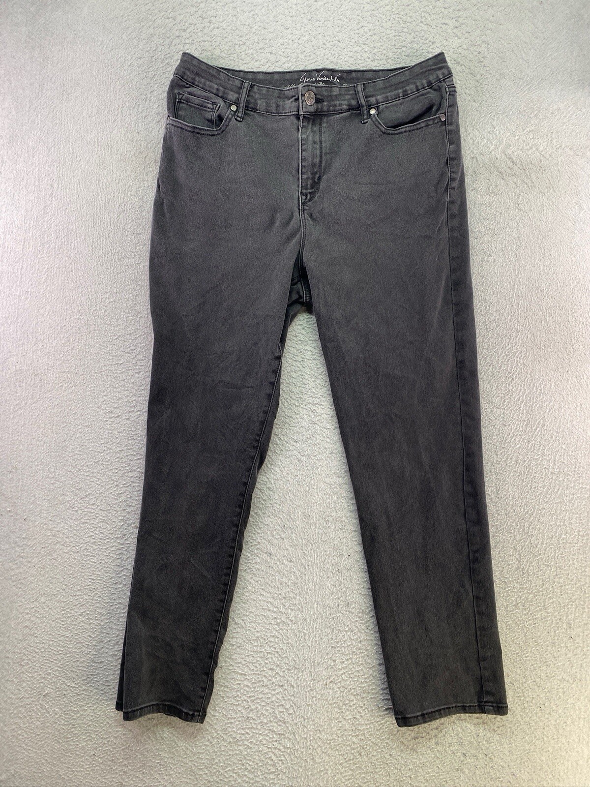 Gloria Vanderbilt Womens Size 14 Gray Bridget Slim Leg Jeans