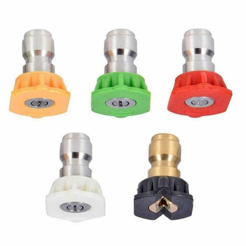 5pcs Pressure Washer Spray Tips Nozzles High Power Kit Quick Connect 1/4" Set - Picture 3 of 16