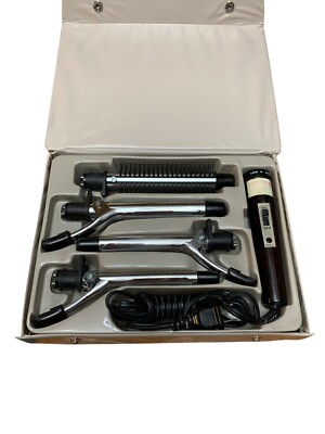 Windmere Four Way Curls 8C-307 Curling Iron Brush Small Med Large Barrel VTG