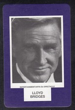 LLOYD BRIDGES 1993 Canadian Game Card  