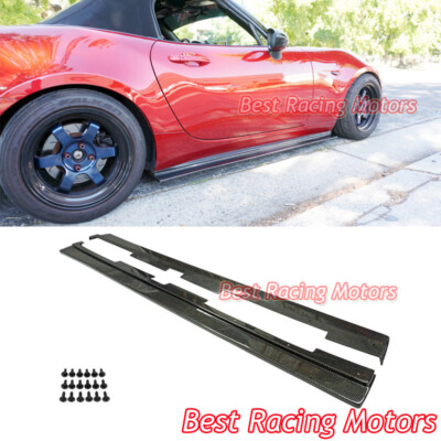 For 2016-2026 Mazda MX5 Miata ND Aero Style Side Skirt Extensions