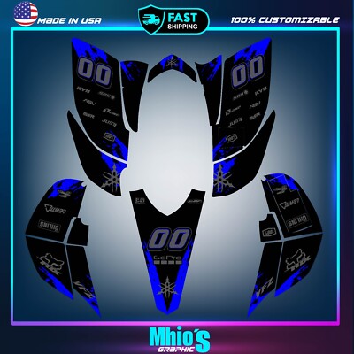 Graphics Kit Decals Stickers Yamaha YFZ 450 2003-2008 ATV, Graphics Kit Decals