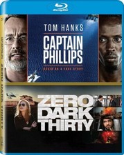 BLU-RAY Captain Phillips / Zero Dark Thirty NEW Tom Hanks, Jessica Chastain