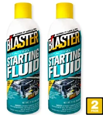 2 Pk 11oz Engine Starting Fluid Spray Fast-Acting Cold Start Boost Ether NEW
