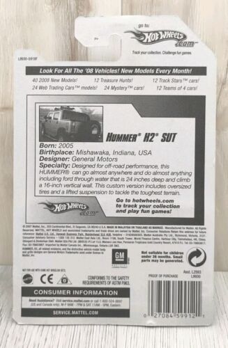 Hot Wheels 2008 New Models Hummer H2 SUT 15/40 015/196 ORANGE Boys And Girls Toy - Picture 4 of 5