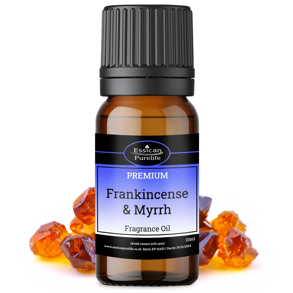 PURE-LIFE FRANKINCENSE & MYRHH CANDLE & BATH MAKING FRAGRANCE OIL SCENT SOAP BATH BOMB