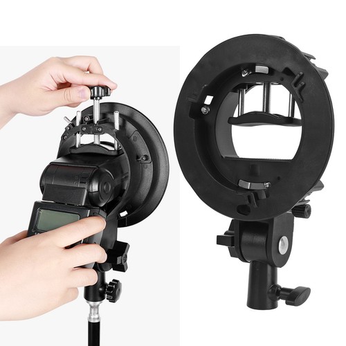 S Type Bracket For Bowens Mount Holder S Type Bracket Holder For Speedlite VIS - Picture 9 of 12