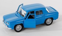 Blitz Versand Renault R8 1960S Blau / Blue Welly Modell Auto 1:34-39 Neu & Ovp