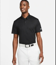 Men's L Nike Golf Tour Performance Dri-Fit Navy Blue ss Polo Shirt N65