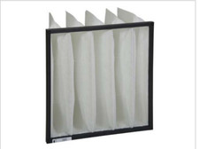 Filtro tascabile in mezzo filtrante sintetico. Telaio di supporto in plastica. G4
