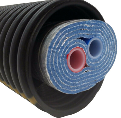 Outdoor Wood Boiler Five Wrap Insulated 1'' Oxygen Barrier Pex Tubing-Pipe