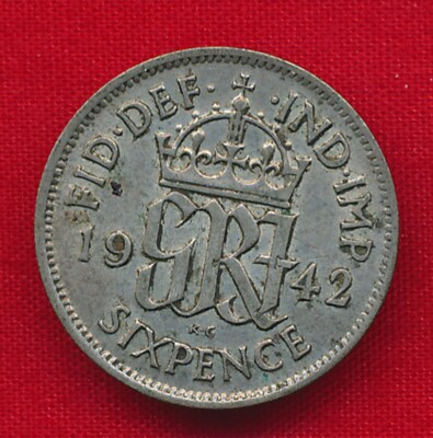 Great Britain 1942 6 PENCE .0455 ounces of SILVER! | eBay
