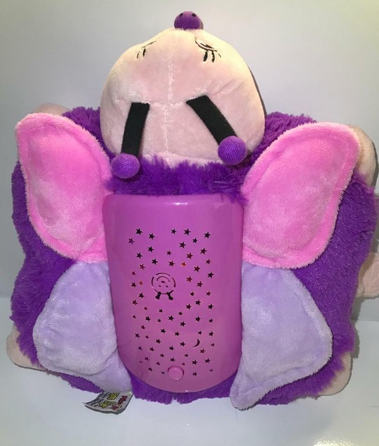 PILLOW PETS DREAM LITES PURPLE PINK BUTTERFLY BUG NIGHT LIGHT PLUSH eBay
