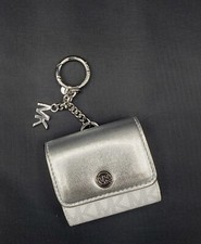 Michael Kors Jet Set Travel Case AirPods Charm In Silver NWT