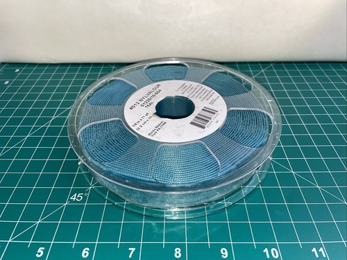 Nylvalour #012 Morex Ribbon 7/8" x 11 Yd Teal Color Made in Switzerland New - Picture 2 of 6