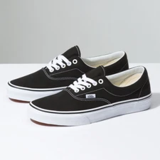 Vans ERA Black Canvas Classic Shoes Without the Box Free Shipping