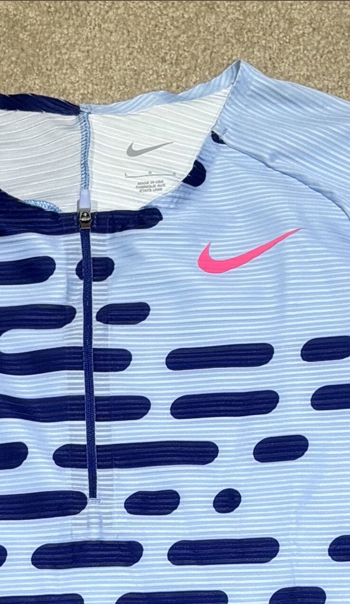 ゆ*ち様 NIKE pro elite Nike Pro Elite Speedsuit Men's Sz M Made in the USA Blue