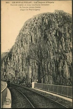 Le Puy en Velay France Les Orgues dEspaly Basaltic Lava Flows Postcard