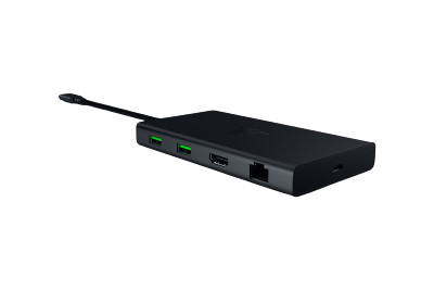 Razer USB-C Dock 11 Anschlüsse HDMI Gigabit-Ethernet 3,5mm-Audio USB-A USB-C 4K 