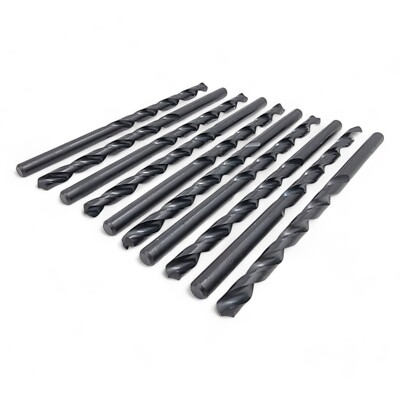 10x HSS Langserie Bohrer Profi Langschliff Nut M2 Stahl alle Größen