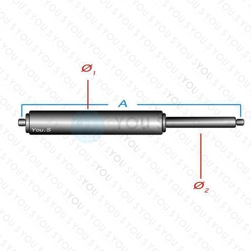 2 x YOU.S gas spring for Citroën Berlingo Peugeot partner - trunk - Picture 2 of 2