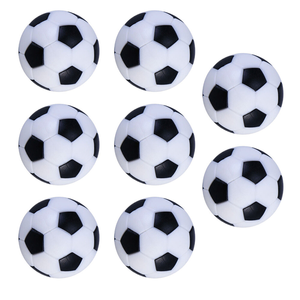 8 Pcs White Football Table Soccer Tabletop Balls Footballs Desktop eBay