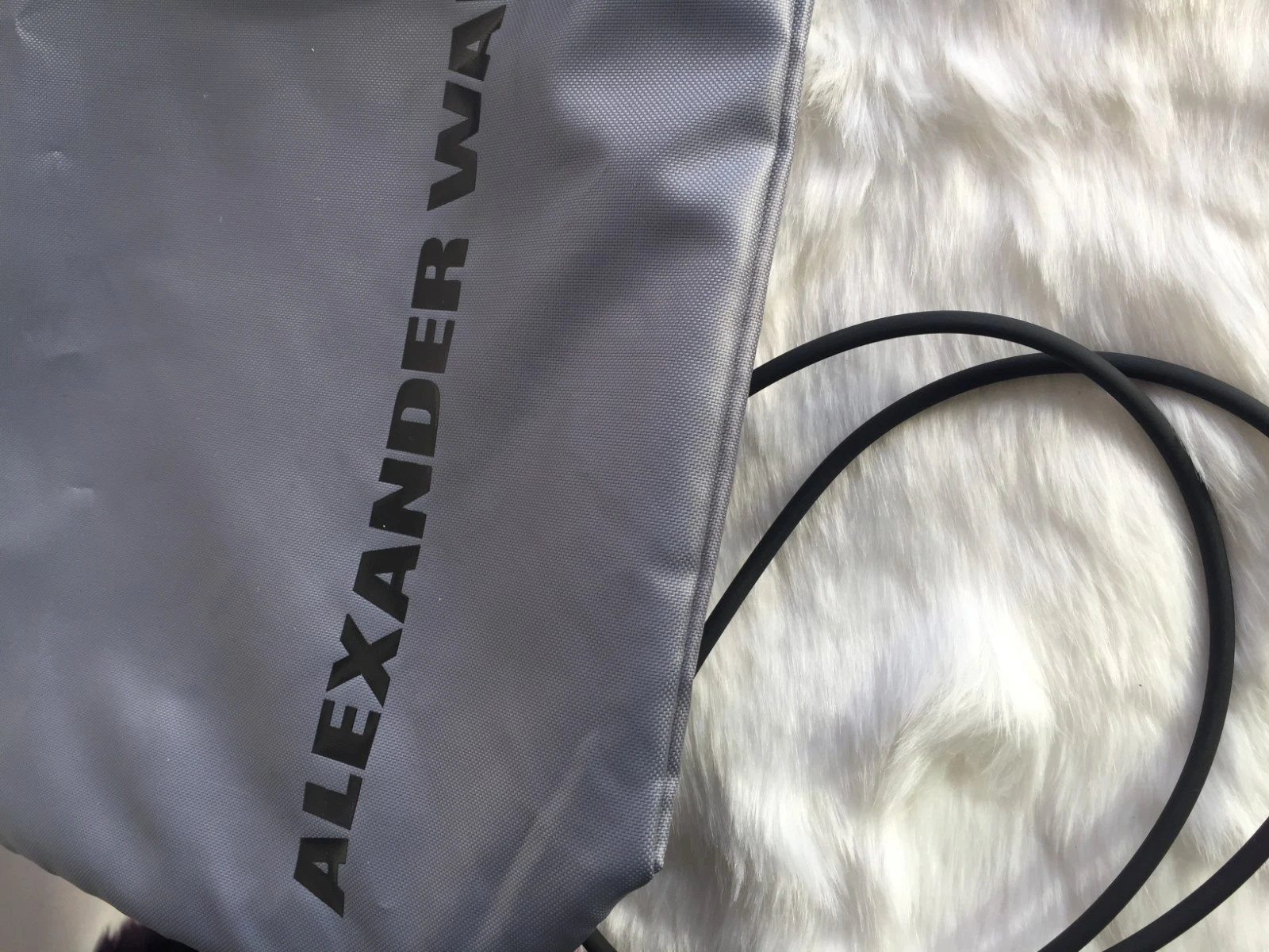 ALEXANDER WANG x H&M borsa palestra edizione limitata argento