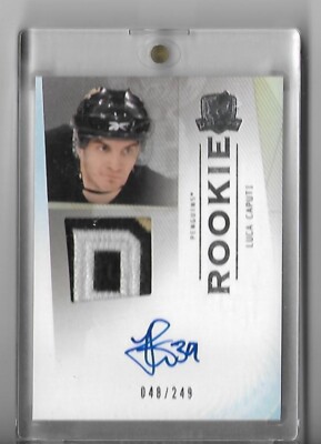 2009-10 The Cup #148 Luca Caputi JSY AU RC 048/249 Pittsburgh Penguins