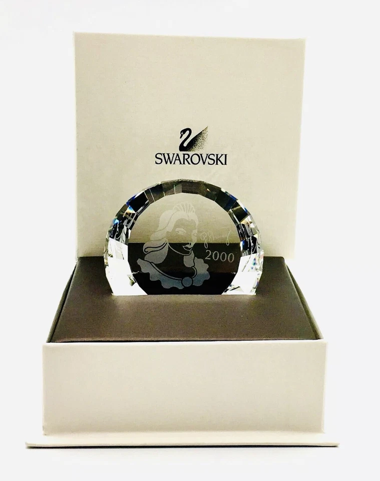 Estatuilla con soporte de exhibición de pisapapeles SWAROVSKI Crystal COLUMBINE 2000 256855 SIN USAR, EN CAJA Foto 2 de 4