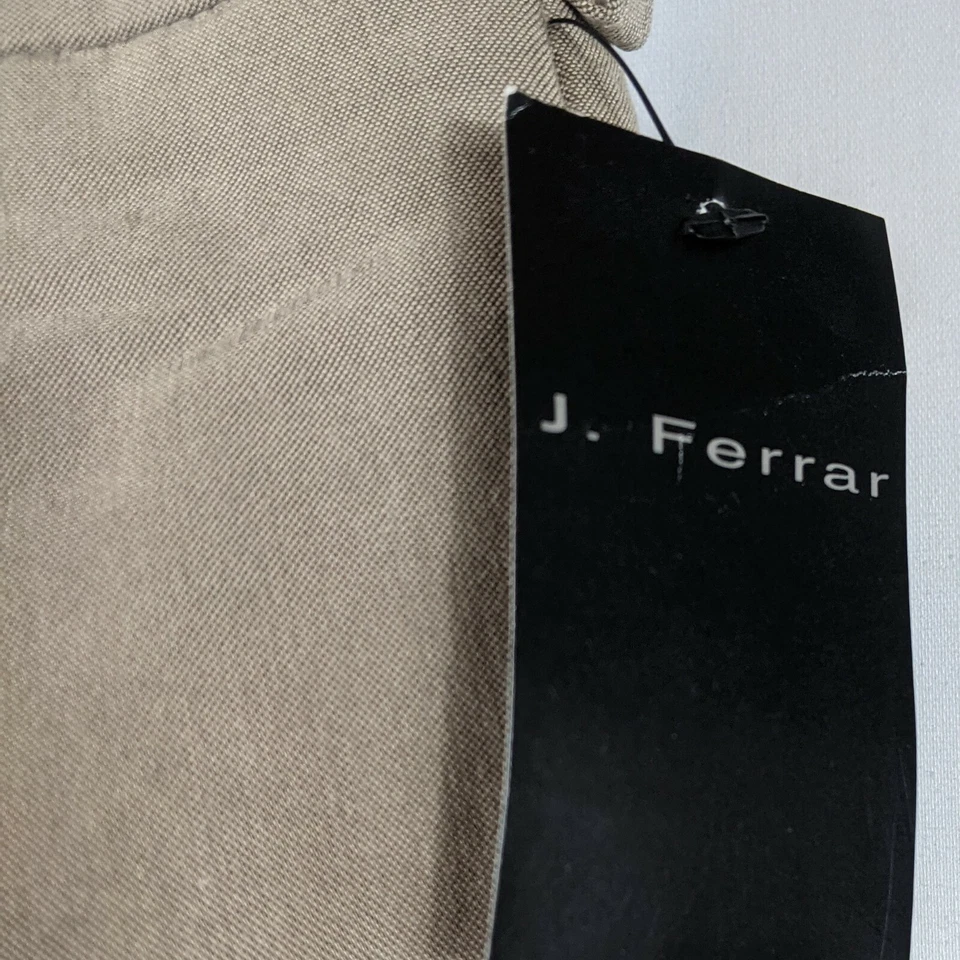 Pantalones de vestir J Ferrar para hombre beige claro fácil cuidado talla 34x34 castaño Foto 4 de 4