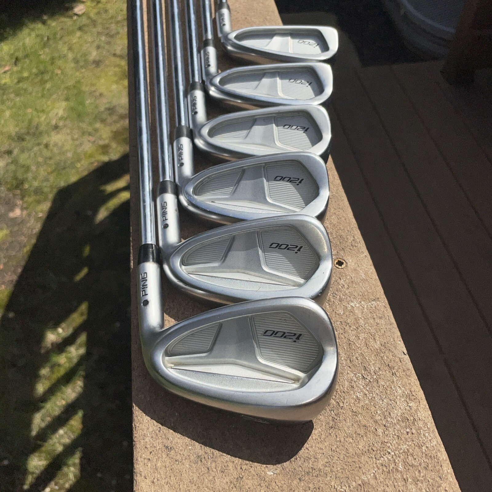 Ping i200 iron set black dot,STDLength,Loft Ping AWT steel Soft Regular SR eBay