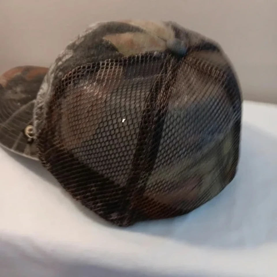 Boné de beisebol Proflex By Outdoor tamanho M/L chapéu camuflado malha elástica ajustada - Imagem 2 de 4