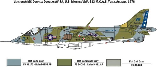 Italeri ITA1410 1/72 1:72 USMC Marine Corps AV-8A Harrier NEW - Picture 5 of 6