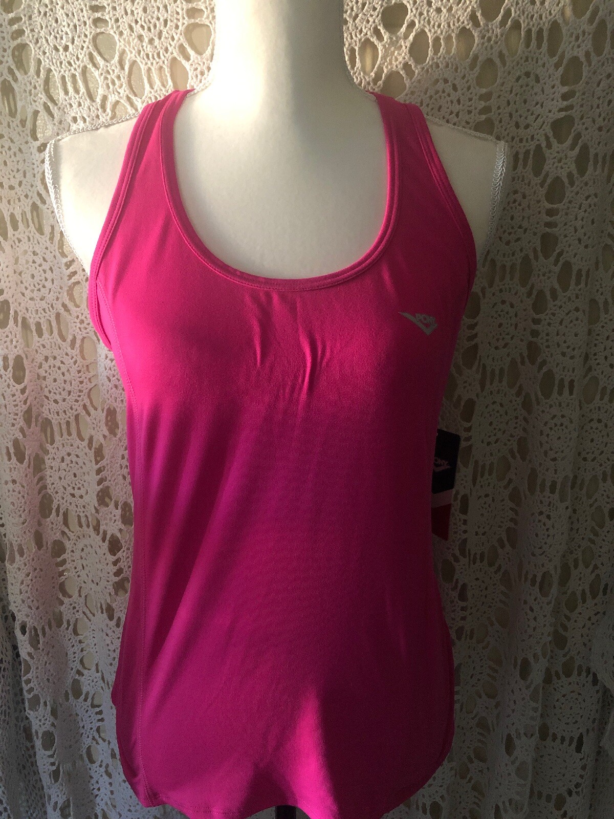 Pony Top Donna Poly Tessuto Stoppino Secco Colore Rosa Tg M