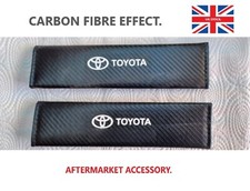 Carbon Fibre TOYOTA Style Seat Belt Shoulder Pads  1 Pair.