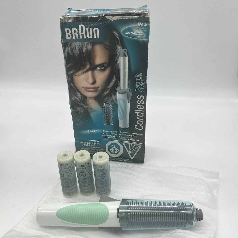 NOB Braun Independent Steam Cordless Styler & 3x Energy Cell Model C 20 S Beauty - Image 4 of 4