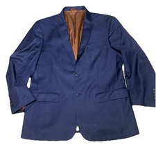Jos A Bank Joseph Slim Fit Navy Blue 100 Wool 2 Button Blazer Sport Coat 40S