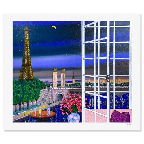 Fanch Ledan, "Pont Alexandre III" Limited Edition Serigraph, AP Numbered and Han