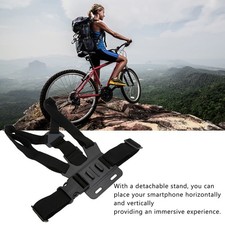 Adjustable Cellphone Selfie Chest Mount Harness Strap with Cell Phone ClipHolder