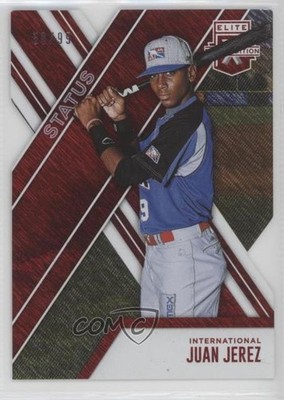 2017 Panini Elite Extra Edition Status Red Die-Cut 58/99 Juan Jerez #162 2a9
