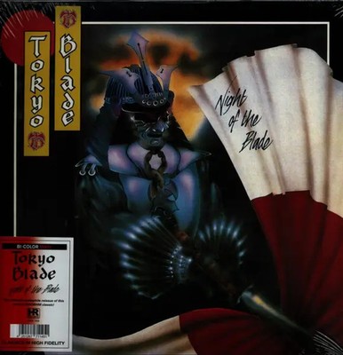 LP Tokyo Blade Night of the Blade RED WHITE BI-COLOR VINYL NEW OVP Soulfood