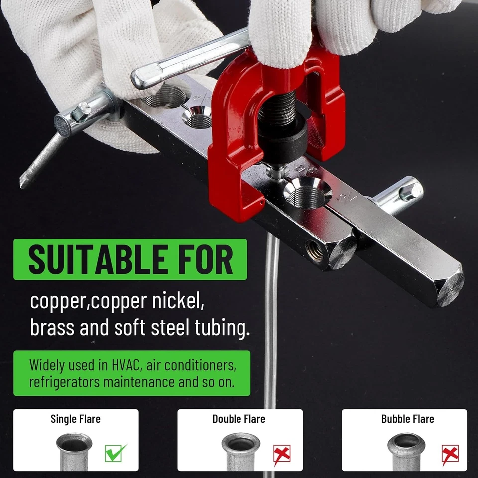 Kit de línea de freno recubierto de zinc de 25 pies 3/16" y 16 accesorios, 2 uniones con juego de 4 tuercas Foto 3 de 4