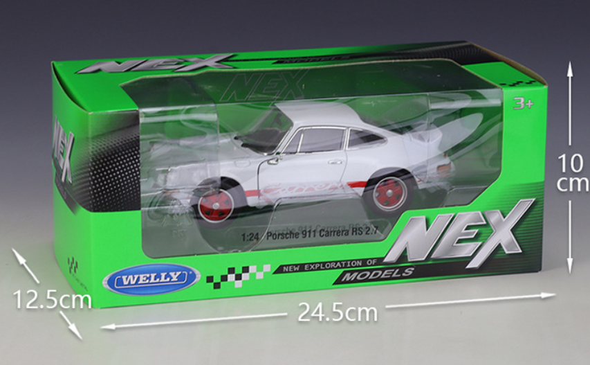 Welly 1:24 Porsche 1973 911 Carrera RS Model Diecast Car Vehicles