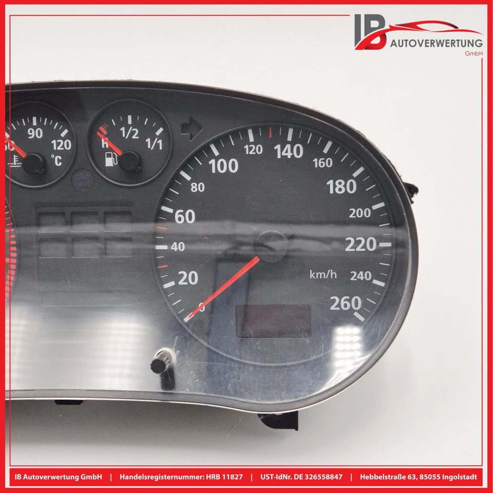 Cuadro de instrumentos velocímetro 8L0919860A 110008778/002 AUDI A3 (8L1) 1.6 VDO Foto 2 de 4