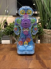 Light-Up Gear Robot Transparent Light Effects Universal Walking Educational Toy