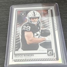 Panini Donruss Optic Brock Bowers Football Raiders Base NFL Trading Card #3 2025