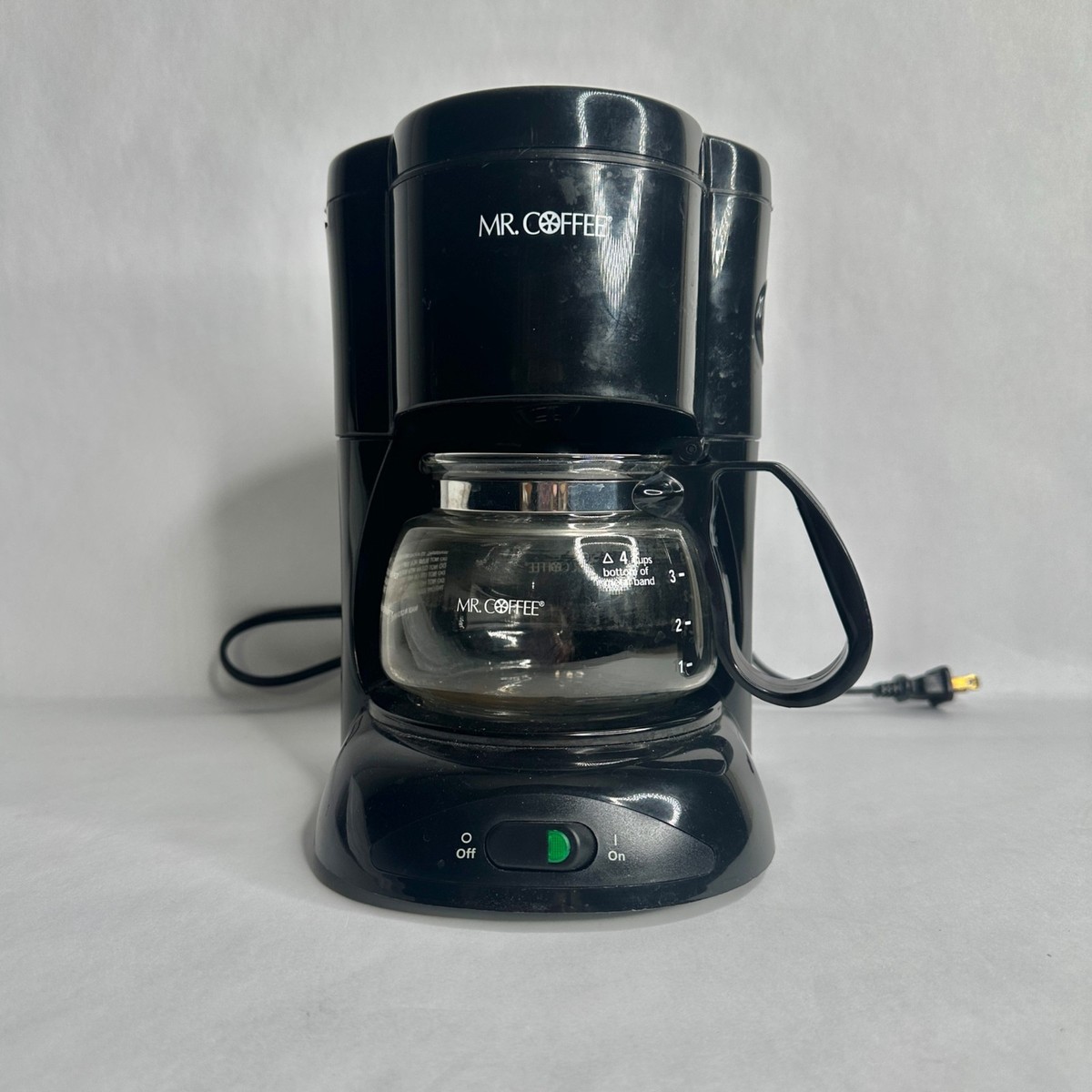 Mr. Coffee 4-Cup Black Drip Coffee Maker with Glass Carafe Compact | eBay