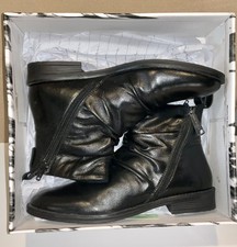 Image of Moda in Pelle Bren Ankle Boot in Black, UK Size 6 (eu 39 ) NEW & Boxed